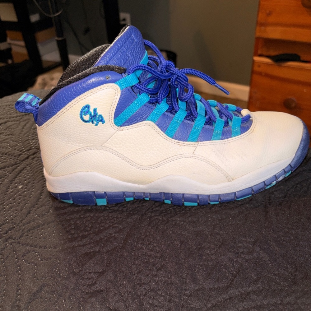 Jordan White and Blue Sneakers